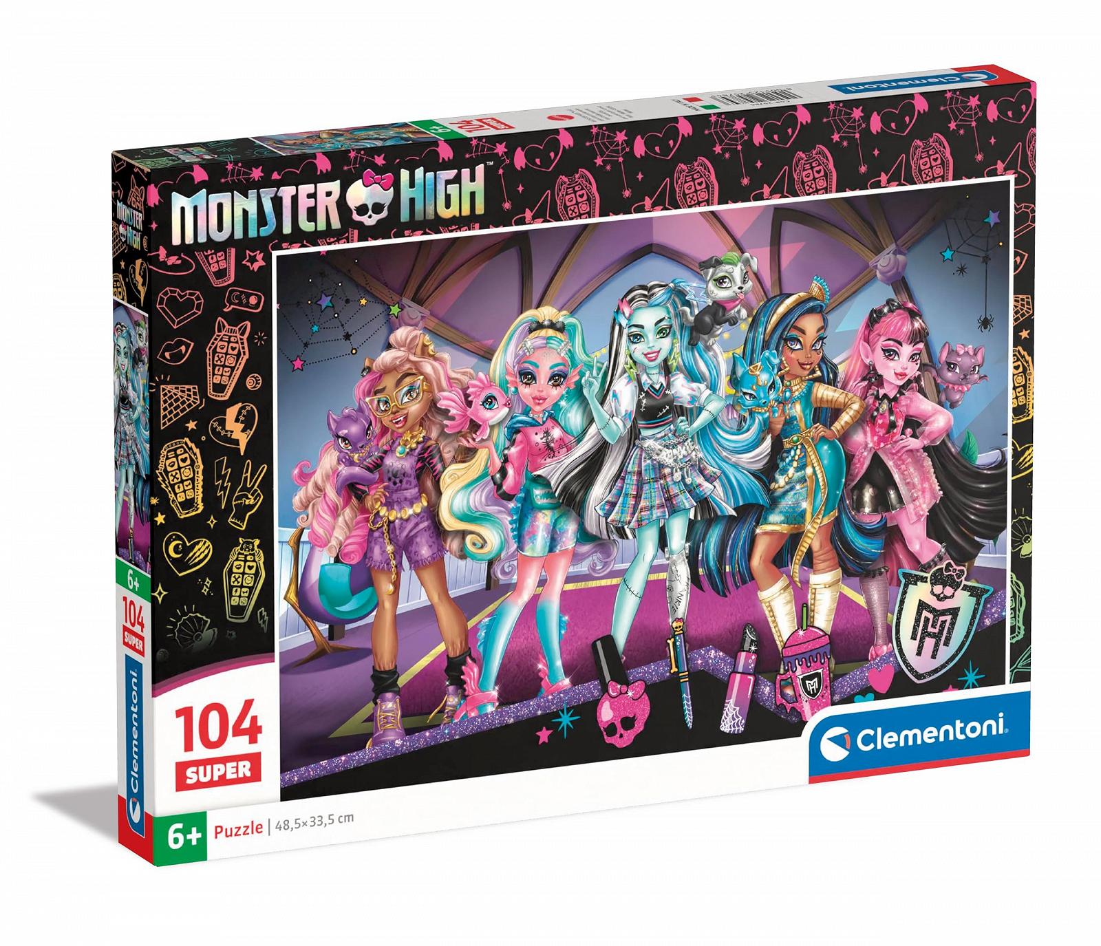 Пазлы Clementoni Supercolor Monster High 104 элемента 37.9 x 26.9 см, фото №1