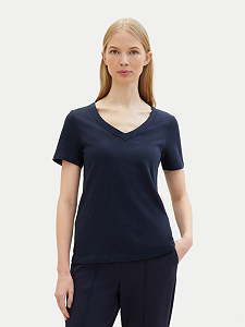 Футболка Tom Tailor Organic cotton 1041533ХХ10668 Tемно-синий XS - Фото 1