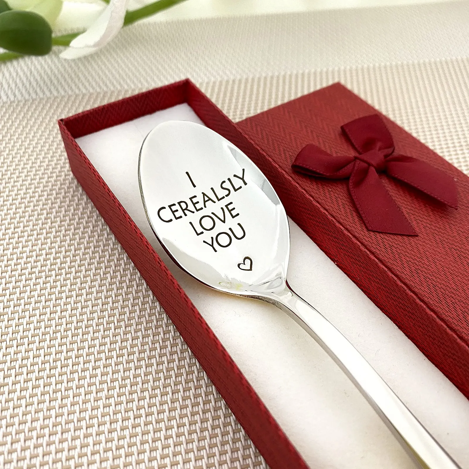 Ложка для пластівців з гравіюванням I Cerealsly Love You, фото №1