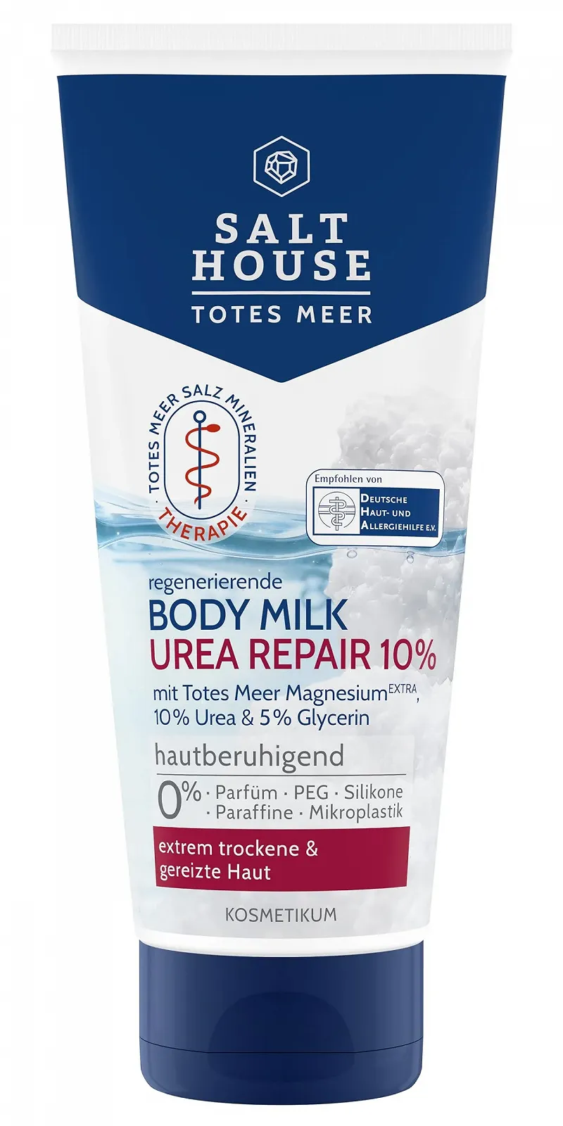 Молочко для тіла Salthouse Dead Sea Therapy Urea Repair 10% для ефективного заспокоєння свербіння для надзвичайно сухої шкіри, 200 мл, фото №2