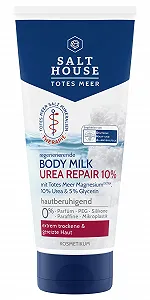 Молочко для тела Salthouse Dead Sea Therapy Urea Repair 10% обогащенное ингредиентами для эффективного успокоения зуда для очень сухой кожи, 200 мл synthetic.ua - Фото 1