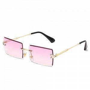 Вінтажні Прямокутні Сонцезахисні Окуляри Long Keeper 90-х Ретро Без Обідка для Чоловіків та Жінок з UV Захистом - Фото 1