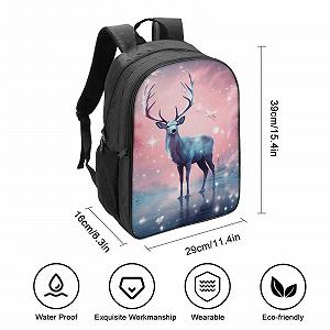 Рюкзак Deer Школьный рюкзак для мальчиков-подростков Водонепроницаемый Рюкзак Школьная сумка Женский Дневной рюкзак Для мужчин Женщин Путешествия, Школьная сумка 40x28x16см synthetic.ua - Фото 1