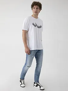 Джинси LTB Henry X Slim Denim Light для чоловіків, завужені, з бавовняної суміші, на блискавці, середня посадка, сині synthetic.ua - Фото 1