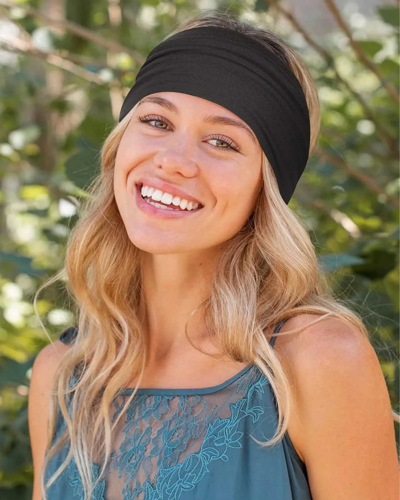 Пов'язка на голову Boho Широка Жіноча Еластична, фото №2