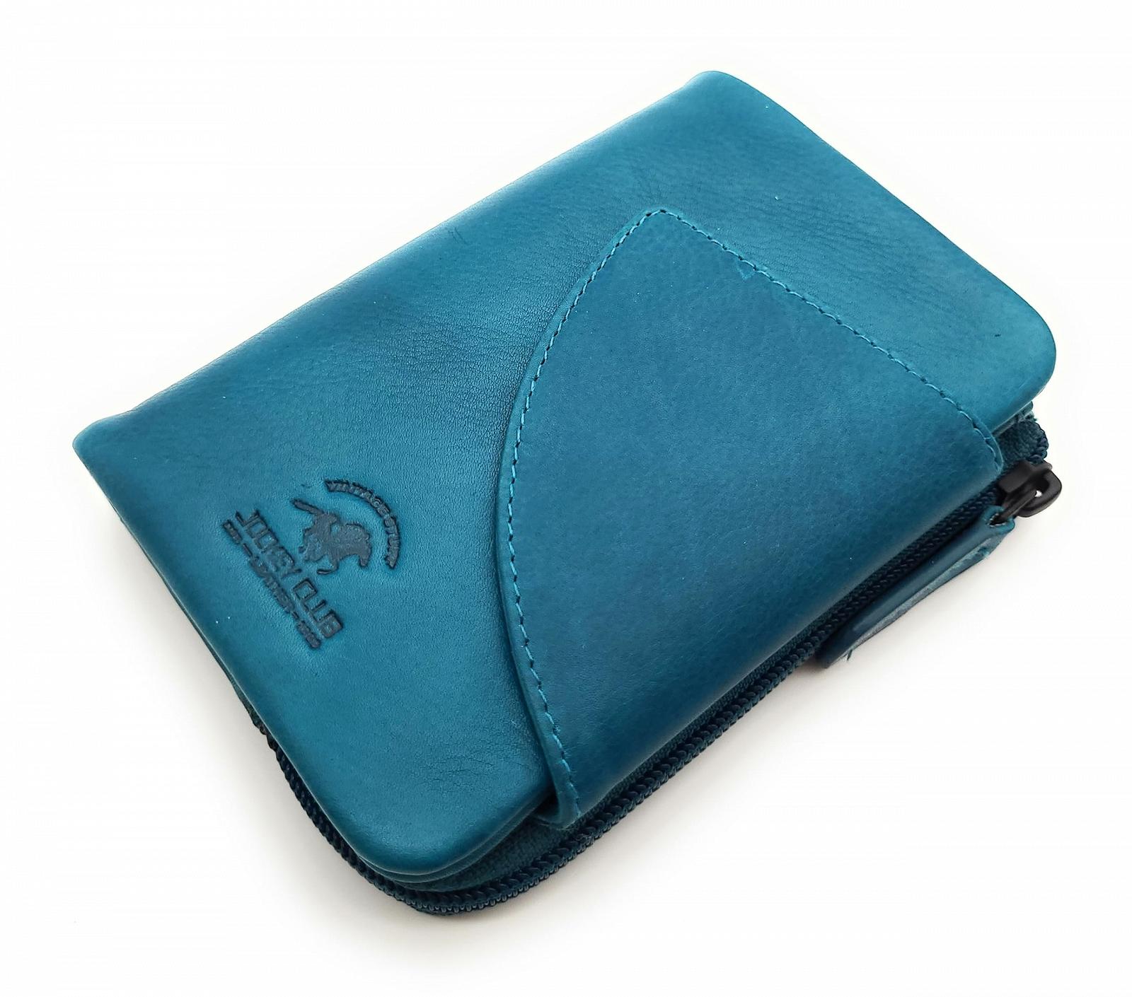 Кошелек Lemasi из натуральной кожи с RFID защитой, внешней защелкой, камнем для медитации, 12 отделениями для карт, petrol, Casual, фото №1