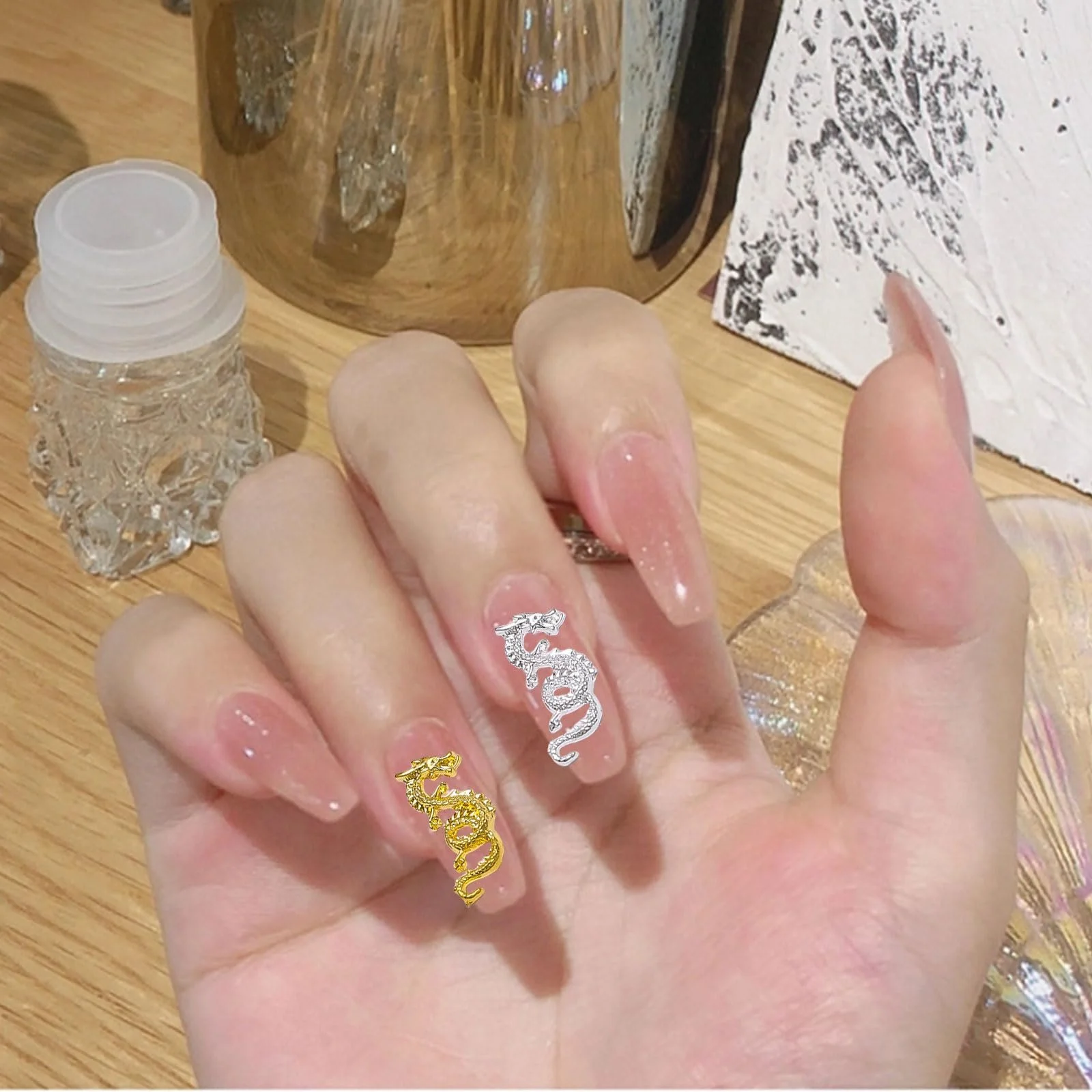 Прикраси Набір з 40 штук, Металеві підвіски 3D, Модель Mix-D, фото №6