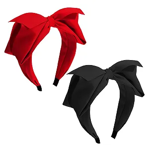 Обруч на голову с бантом Ретро Широкая - Фото 1