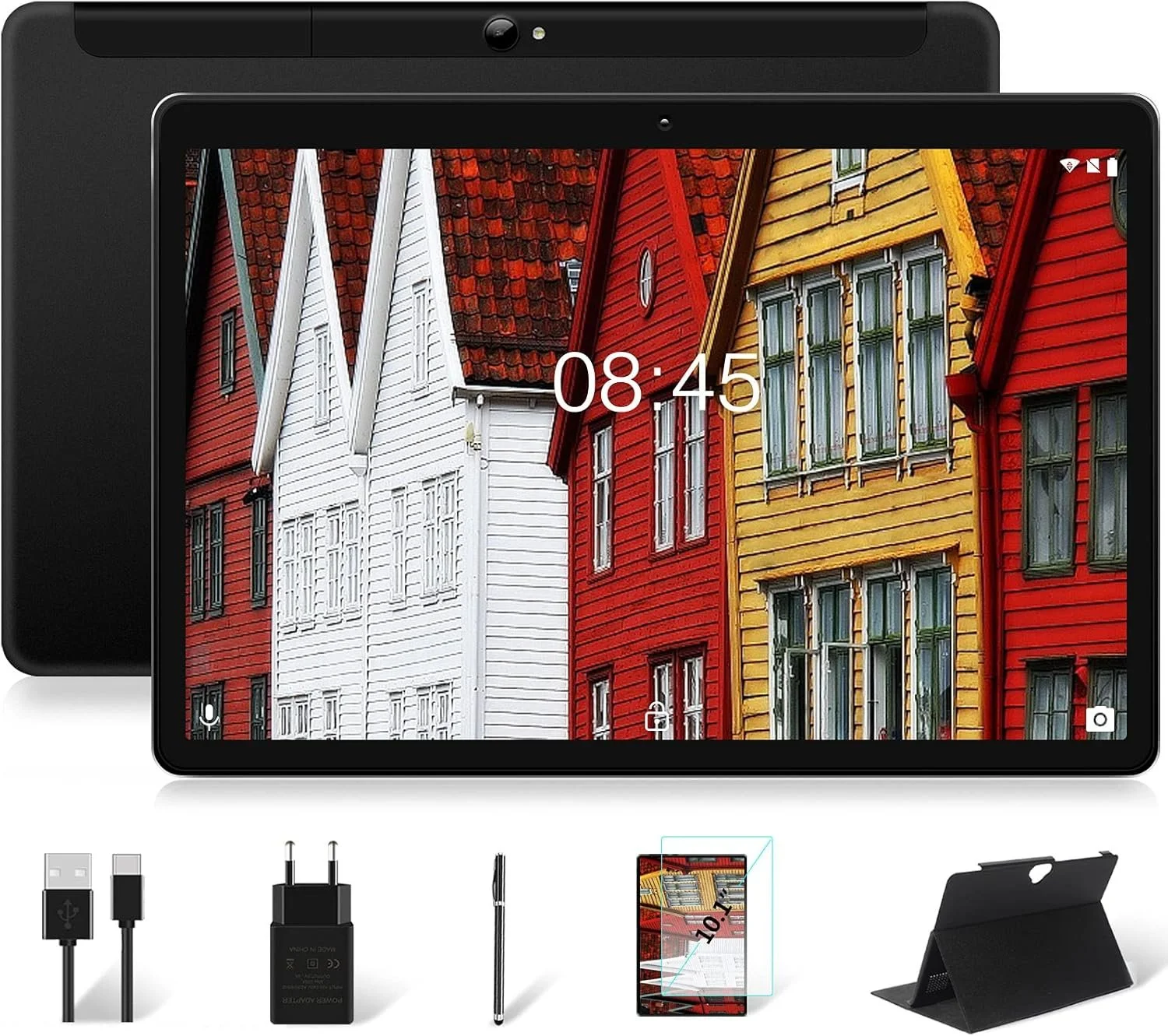 Планшет 10.1" Meberry M6 4/64Gb 4G 2-SIM 4 ядер Android 9 8000 mAh Черный, фото №1