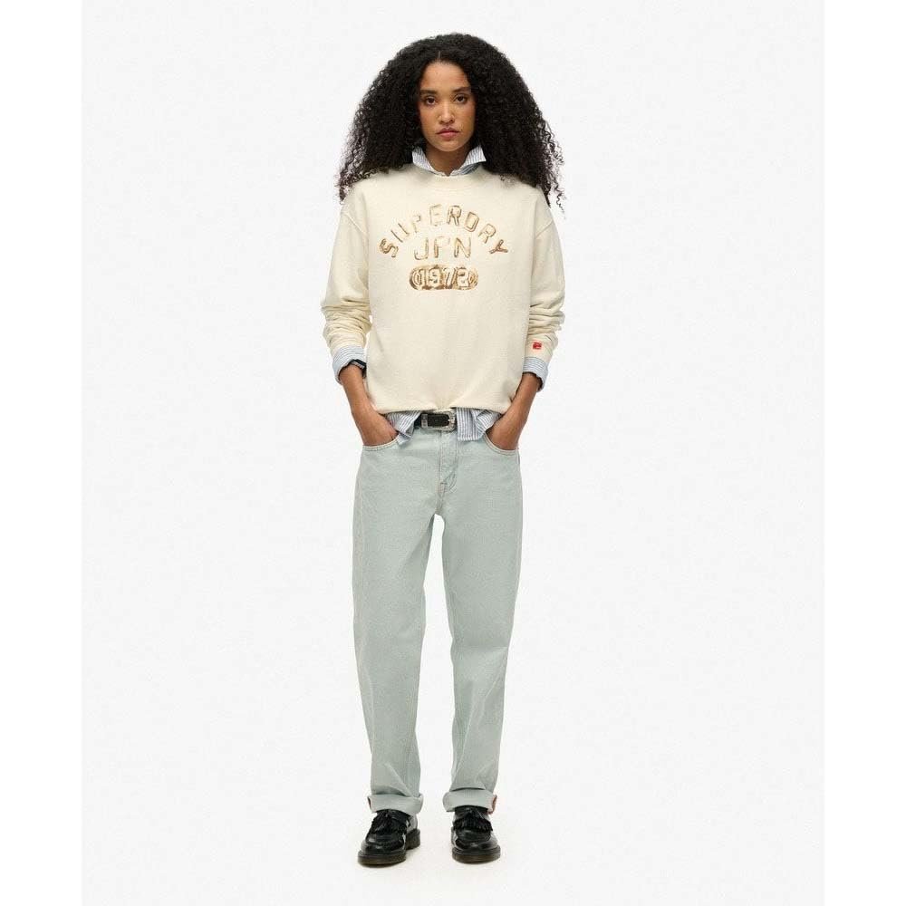 Кофта Superdry College свободного кроя с декоративными элементами, фото №4