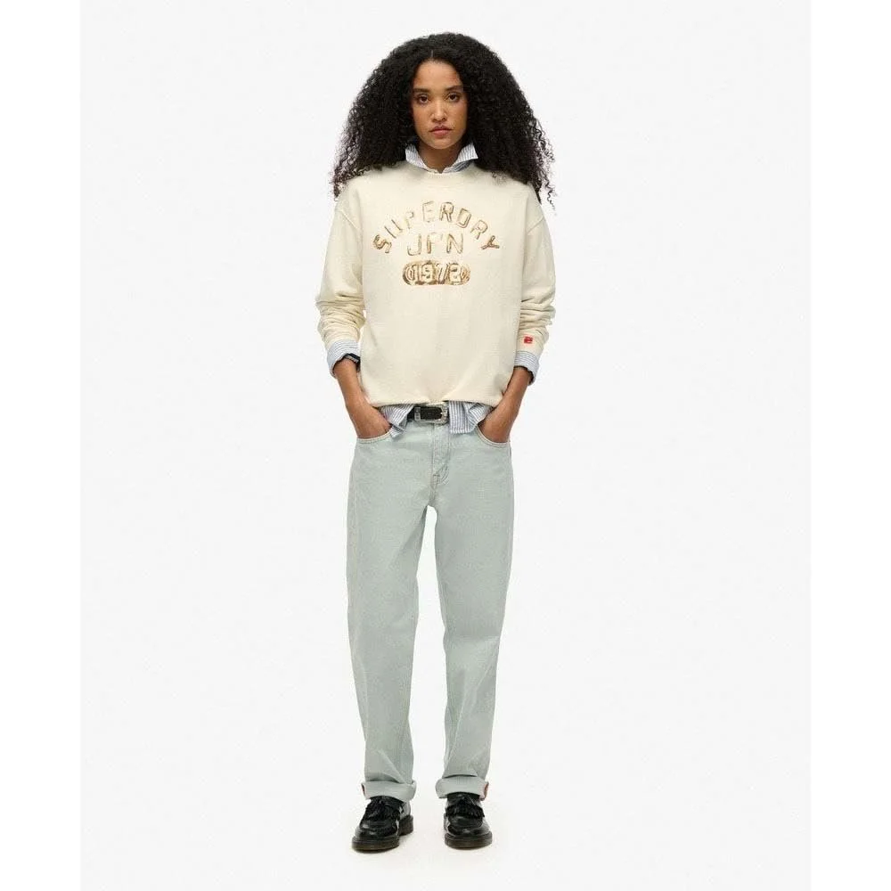 Кофта Superdry College вільного крою з декоративними елементами, фото №4