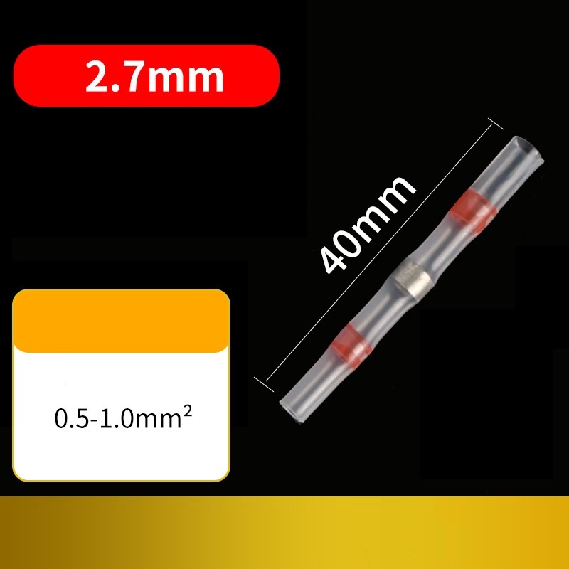 Термоусаживаемая гильза с припоем 0.25-6.0 мм PWR набор 100 шт, фото №6