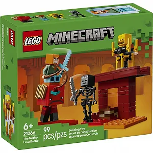 Конструктор LEGO Minecraft Битва с лавой в Незере (21266) - Фото 1