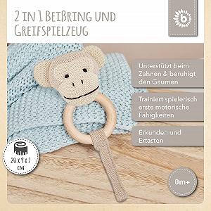 Погремушка Bieco Олень Ella Деревянная synthetic.ua - Фото 1