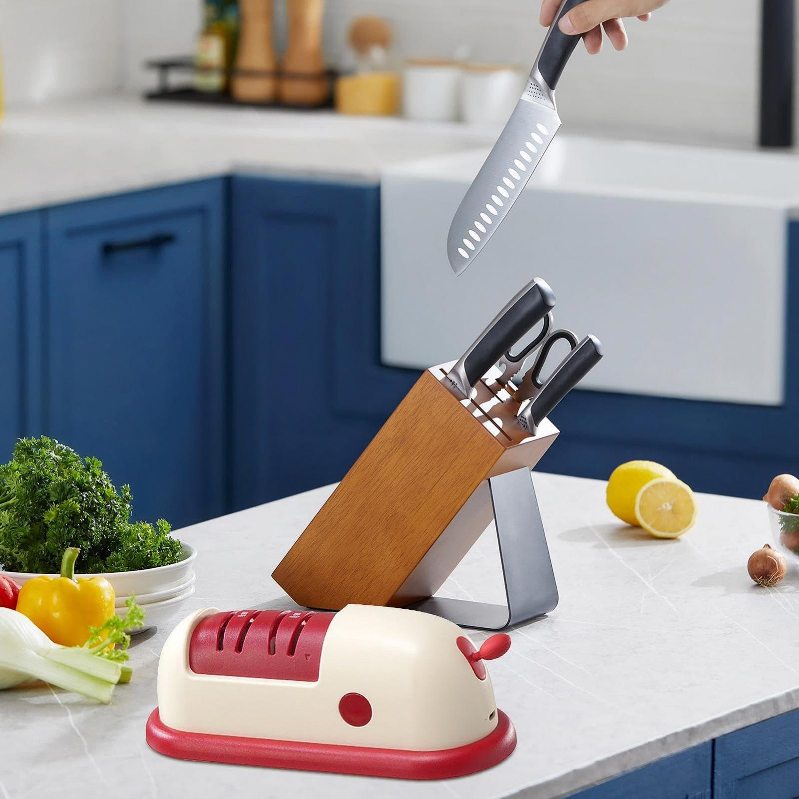 Точилка для ножей и ножниц Rechargeable Stainless Steel Ceramic, фото №2