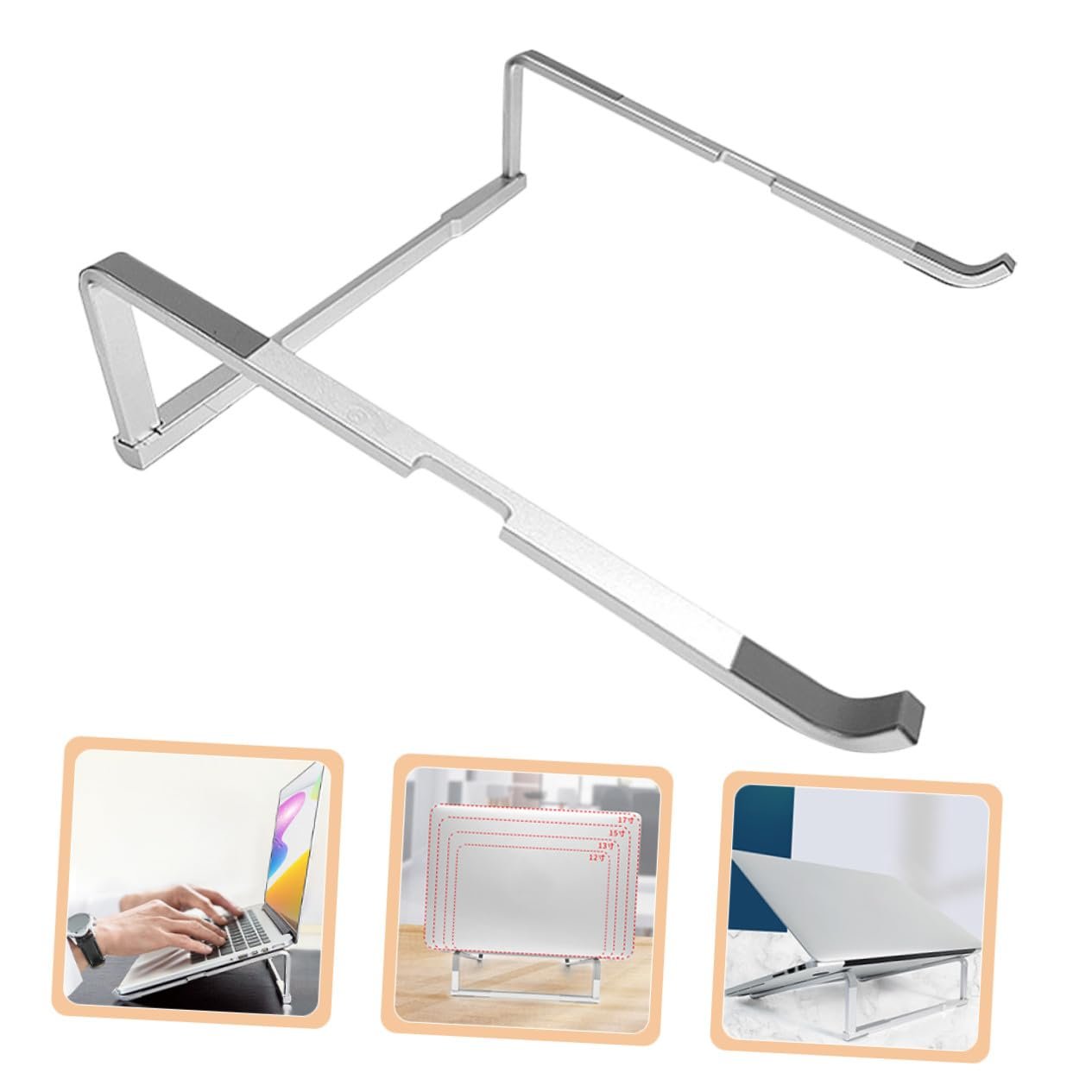 Підставка для ноутбука складна алюмінієвий сплав портативна сумісна з різними брендами, компактна, фото №4 Підставка для ноутбука складна алюмінієвий сплав портативна сумісна з різними брендами, компактна, фото №4