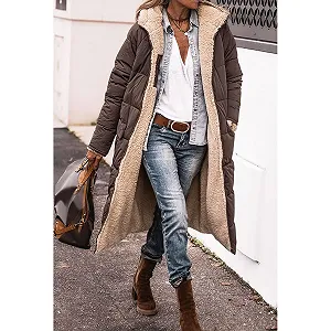 Женское пальто LAEMILIA Sherpa Fleece Длинное теплое synthetic.ua - Фото 1