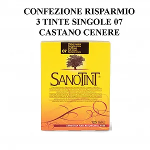 Краска для волос SANOTINT Classic 07 Пепельный Коричневый, 3 упаковки, 3 x 125 мл цена на synthetic.ua - Фото 1 Краска для волос SANOTINT Classic 07 Пепельный Коричневый, 3 упаковки, 3 x 125 мл synthetic.ua - Фото 1