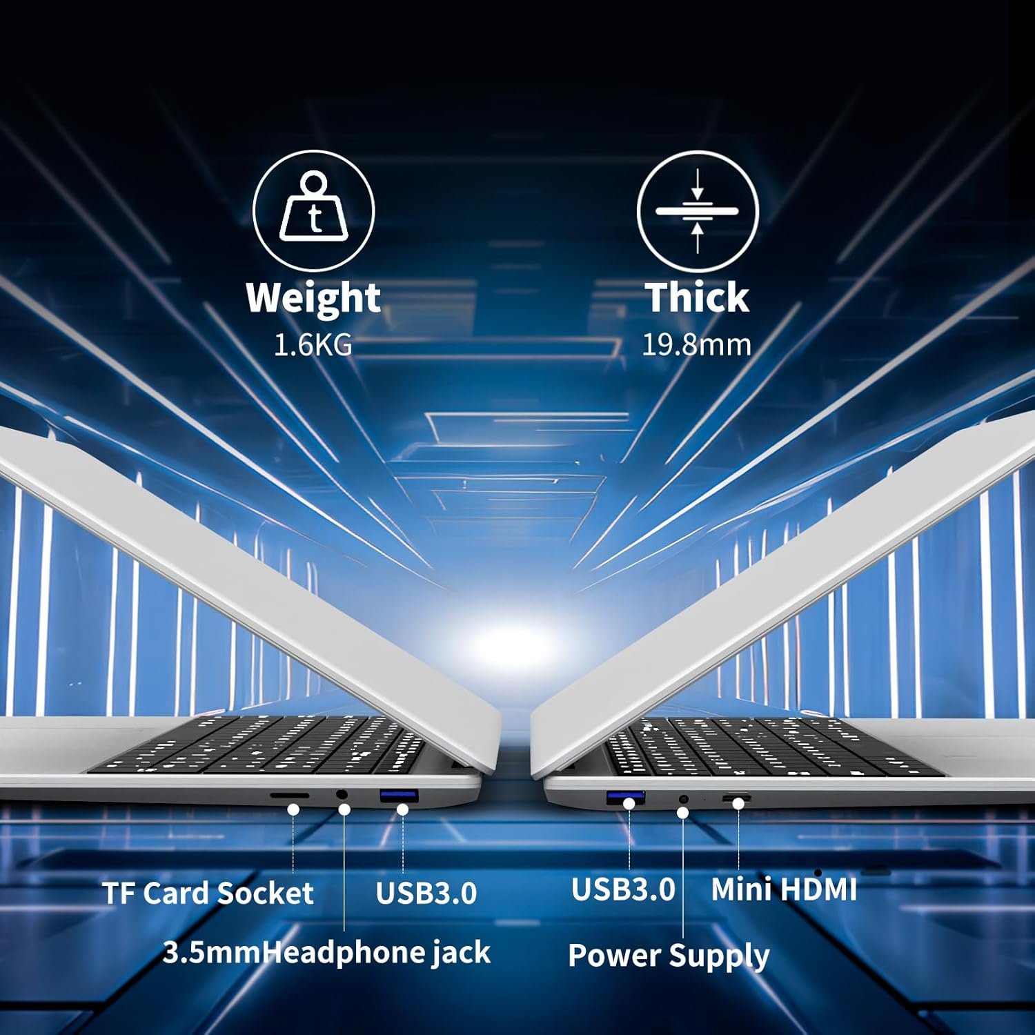 Ноутбук 15.6" Rovendex 50083 Intel Celeron N95 RAM 16GB SSD 512GB Windows 11 (UKR), фото №6