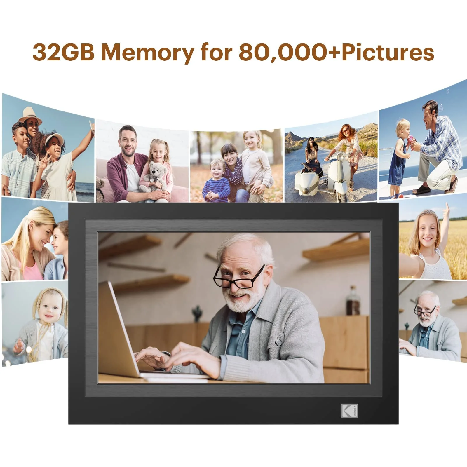 Цифровая фоторамка KODAK 11.6 дюйма WiFi HD 1920 x 1080 Touch 32 GB Белая, фото №8