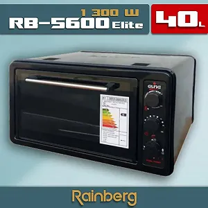 Электрическая Печь Elite Rainberg RB-5600 1300 Вт Объем 40 литров Духовка Настольная цена на synthetic.ua - Фото 1 Электрическая Печь Elite Rainberg RB-5600 1300 Вт Объем 40 литров Духовка Настольная synthetic.ua - Фото 1