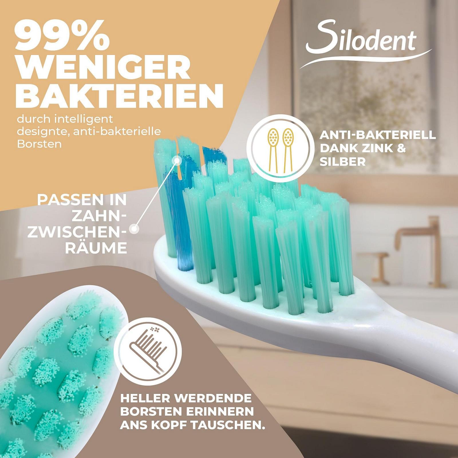 Електрична зубна щітка Silodent Champagne звукова 5 програм Дорожній футляр, фото №2