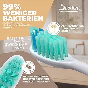 Електрична зубна щітка Silodent Champagne звукова 5 програм Дорожній футляр synthetic.ua - Фото 1