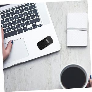 Подставка для ноутбука Veemoon Эргономичная складная компактная Держатель для ноутбука Невидимый клей на спинке Экономия места Улучшенная осанка Мобильный аксессуар для ноутбука для стола Черный synthetic.ua - Фото 1