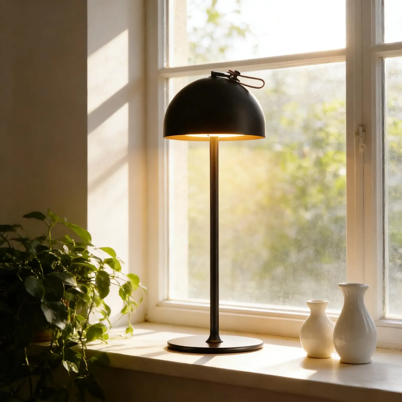 Настольная лампа DEELUX LED Battery USB-C IP44 3000 K Metal Черный 1 шт., фото №1