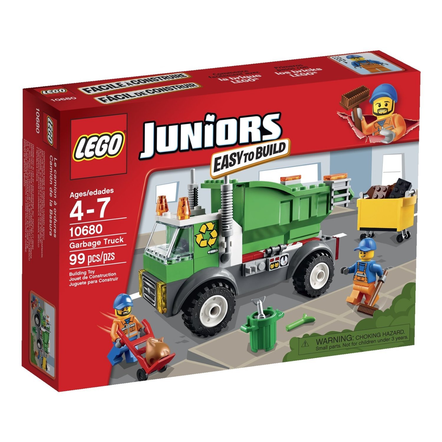 Набор LEGO Juniors 10680 Мусоровоз, фото №2