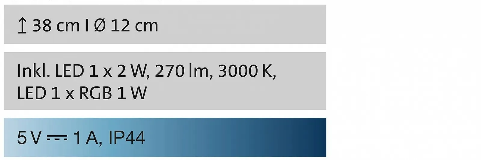 Настільна лампа Cosenza Бездротова Акумуляторна IP44 Набір із 2 шт., фото №6
