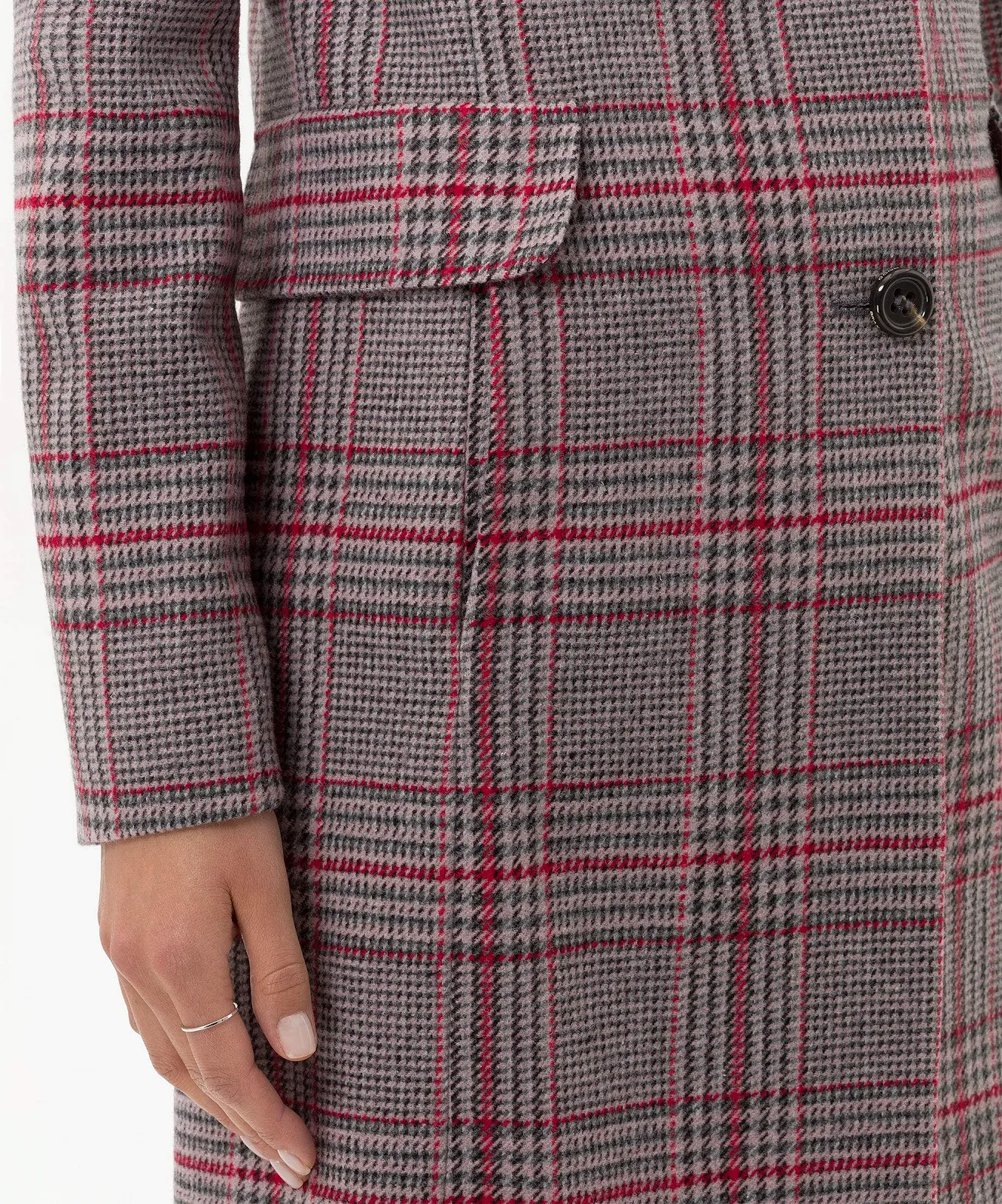 Пальто BRAX Style Porto Outdoor в клетку, фото №7 Пальто BRAX Style Porto Outdoor в клетку, фото №7