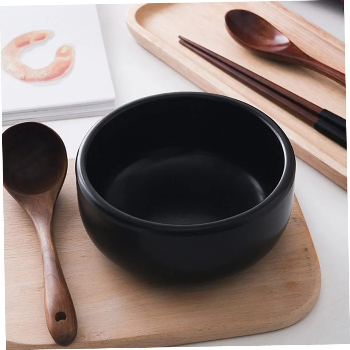 Горшок керамический для бибимбапа с подставкой термостойкий., фото №9 Горшок керамический для бибимбапа с подставкой термостойкий., фото №9