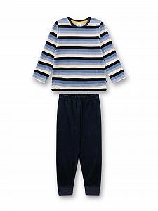 Піжама Sanetta для хлопчиків з нікі синя - Фото 1