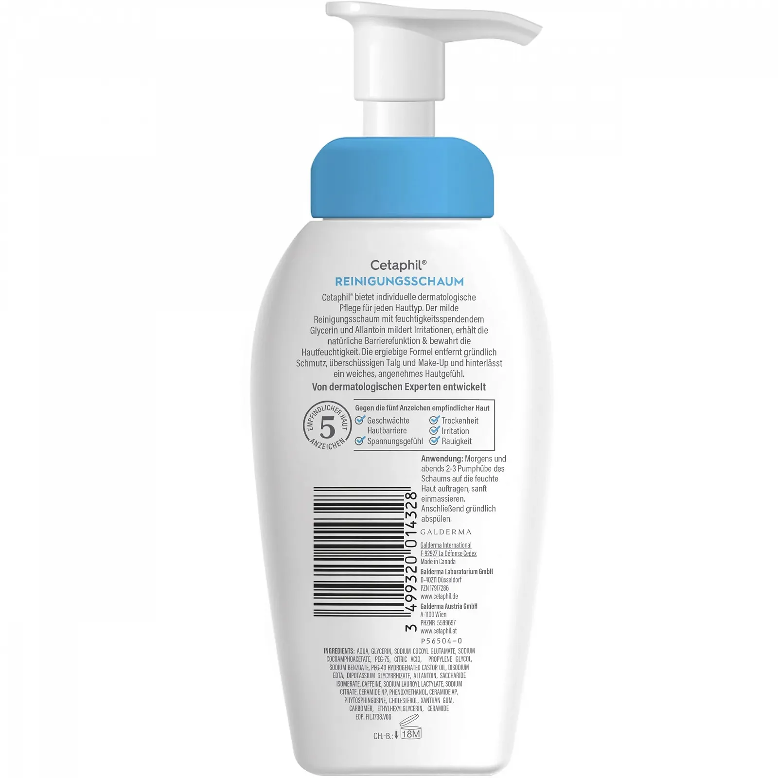 Пінка CETAPHIL, 200 мл, для вмивання для нормальної, сухої, чутливої шкіри, м'яко очищає проблемну шкіру, видаляє шкірне сало та захищає шкірний бар'єр, з гліцерином і керамідами, фото №2 Пінка CETAPHIL, 200 мл, для вмивання для нормальної, сухої, чутливої шкіри, м'яко очищає проблемну шкіру, видаляє шкірне сало та захищає шкірний бар'єр, з гліцерином і керамідами, фото №2