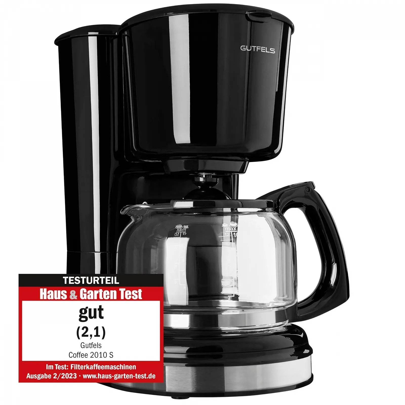 Кофеварка Coffee 2010 S на 12 чашек 870 W с автоматическим отключением, фото №1