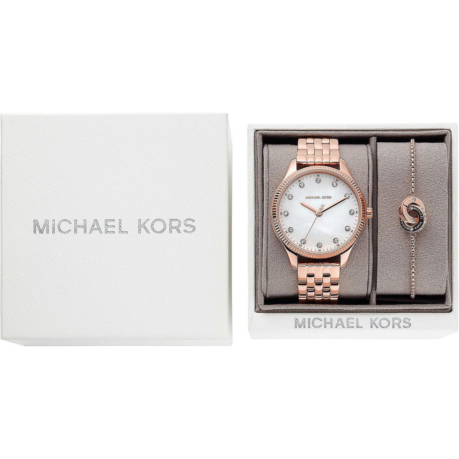 Жіночий кварцовий годинник Michael Kors Lexington MK1025, рожеве золото, фото №4