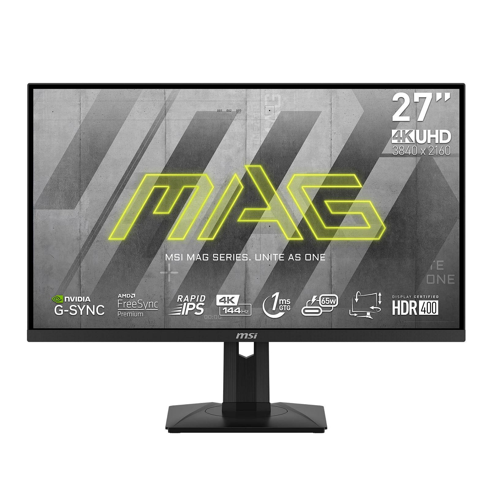 Монітор MSI MAG 274UPFDE 27 дюймів 4K UHD 144 Гц 1 мс Rapid IPS HDR 400 HDMI 2.1 Чорний, фото №1