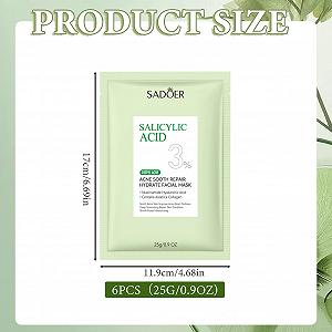 Тканевая маска Набор 12 штук Daily Care для лица Увлажняющие маски для различных потребностей кожи, Ниацинамид, Гиалуроновая кислота, Центелла азиатская Увлажняющая маска - Фото 1