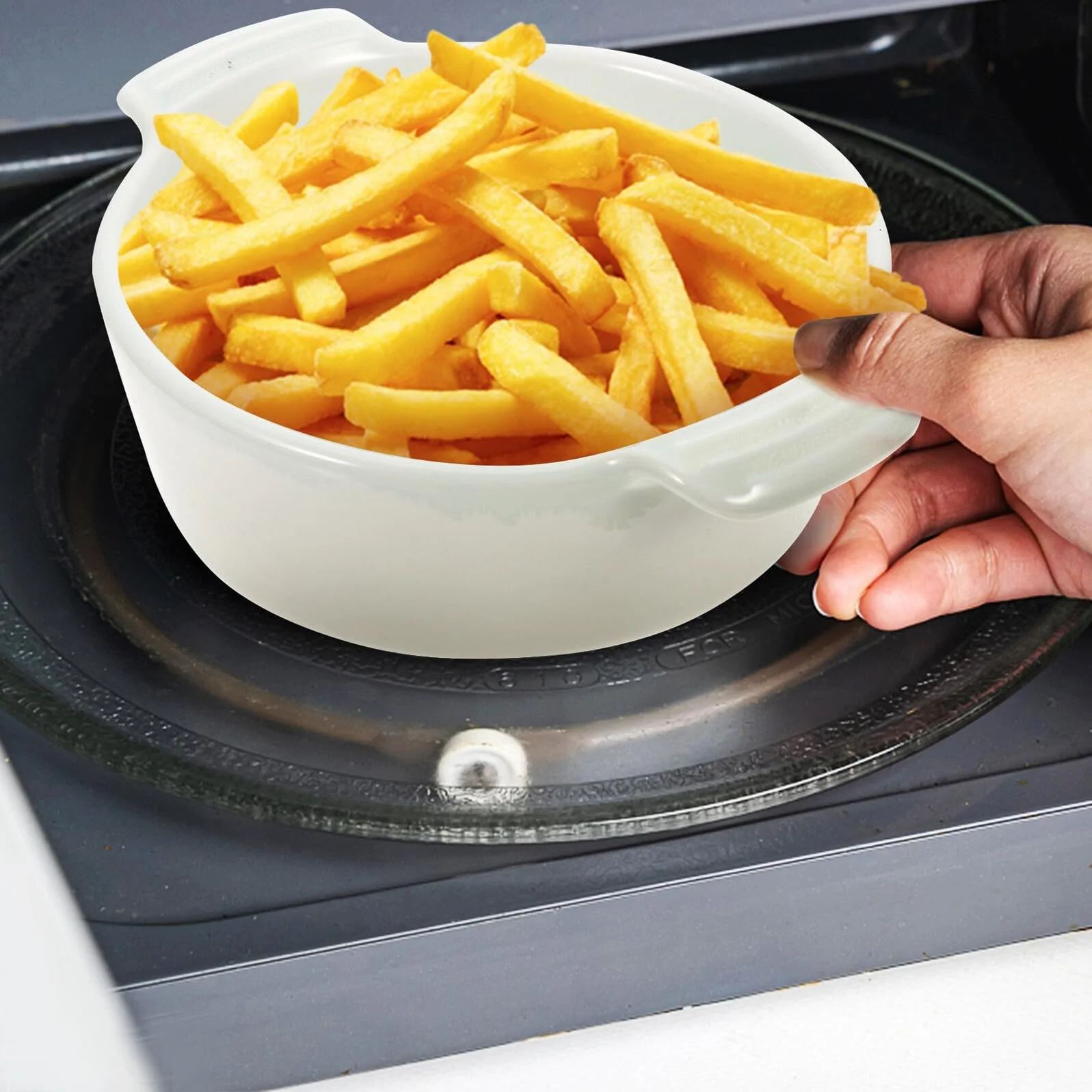 Форма для випікання VALICLUD керамічна з подвійними ручками кругла термостійка Зелена, фото №8