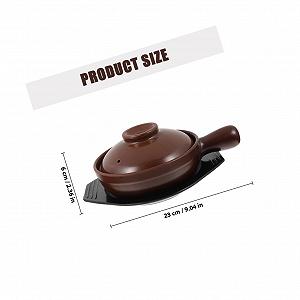 Керамическая кастрюля для супа с ручкой жаростойкая кислотостойкая для дома synthetic.ua - Фото 1