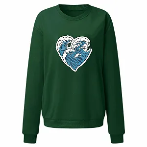 Женский Свитшот Generisch Однотонный Большие Размеры 52 synthetic.ua - Фото 1