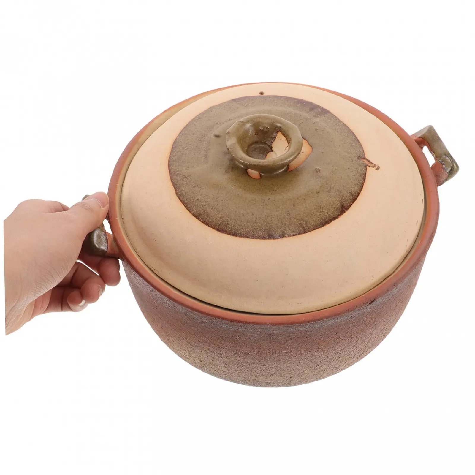 Каструля глиняна теракотова з ручкою для тушкування та каш натуральна жаростійка, фото №4 Каструля глиняна теракотова з ручкою для тушкування та каш натуральна жаростійка, фото №4