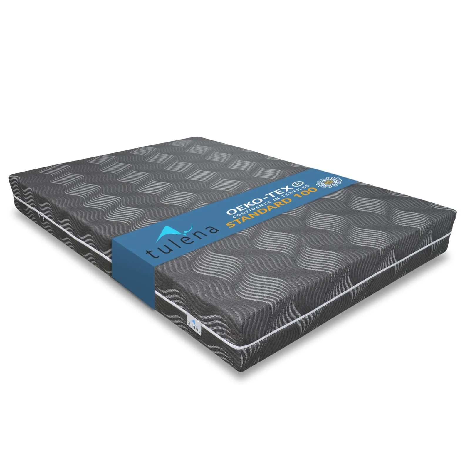 Чехол для матраса TULENA 180 x 200 см Антрацит 18 см высотой, вискозный, можно стирать, с застежкой-молнией, фото №1