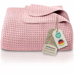 Вафельна Покривало LAYNENBURG Premium Pique, 150 x 200 см, Бавовняна суміш, Колір не вказано - Фото 1