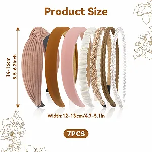 Набір жіночих обручів на голову 7 шт synthetic.ua - Фото 1