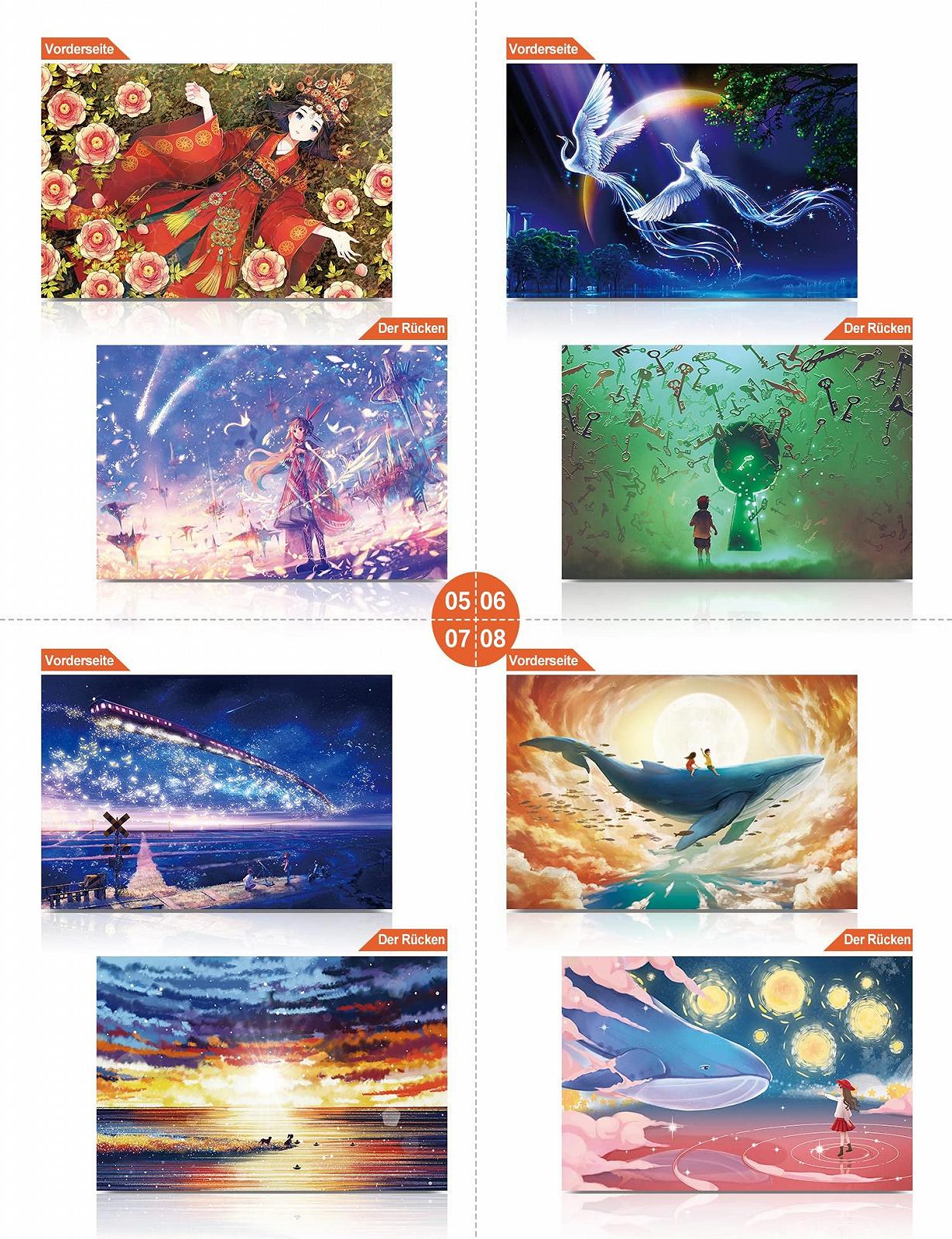 Набір міні-пазлів LinPuzzle 234 елементи двосторонні 8 шт., фото №1