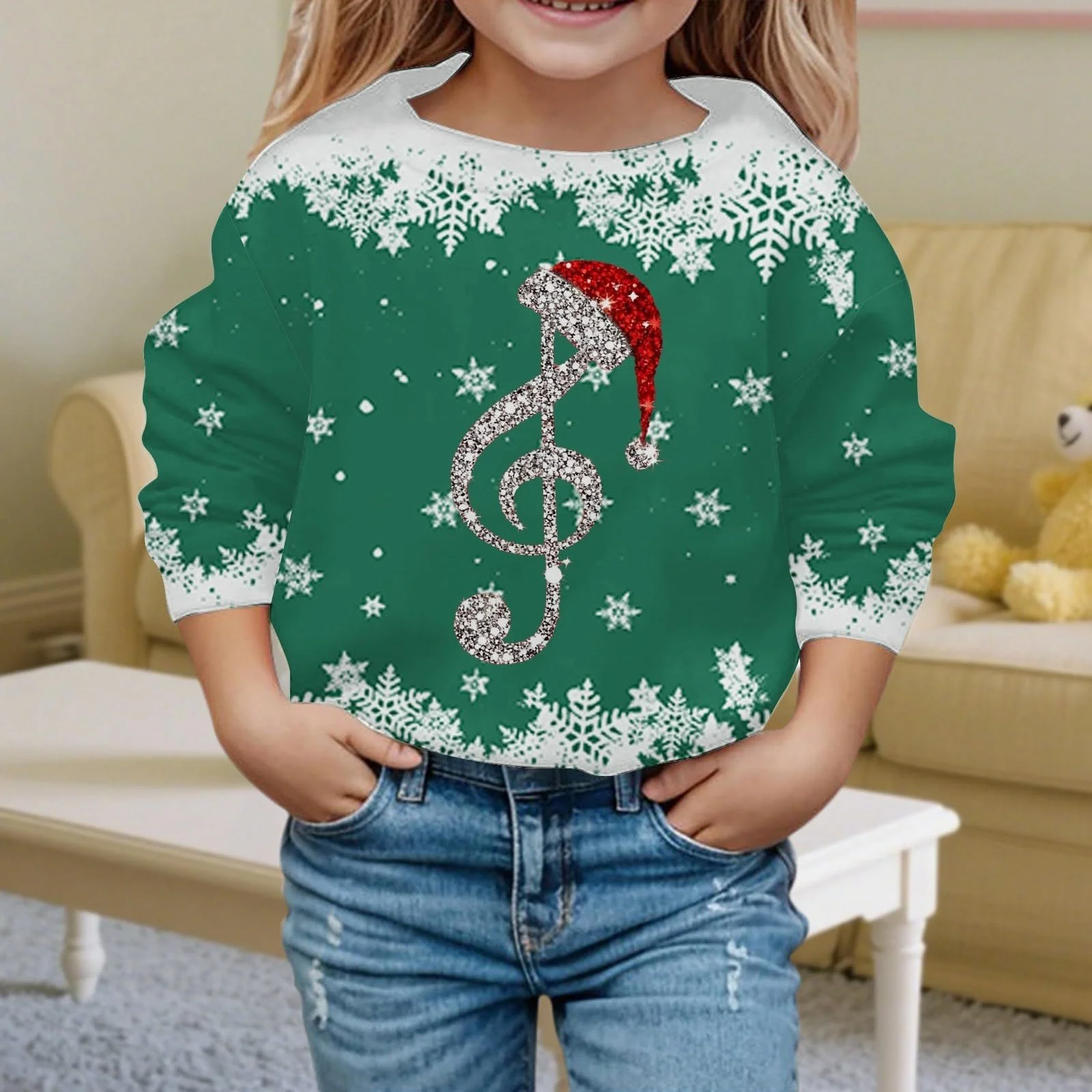 Свитшот Generisch С буквенным принтом, круглый вырез, длинный рукав для девочки-подростка, фото №3 Свитшот Generisch С буквенным принтом, круглый вырез, длинный рукав для девочки-подростка, фото №3