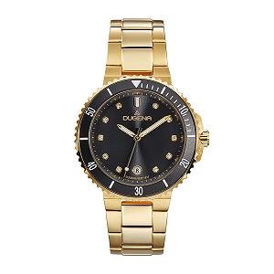 Женские часы Кварцевые Dugena Lady Diver 4461102 Нержавеющая сталь Минеральное стекло Застежка-кнопка 5 Бар, Браслет - Фото 1