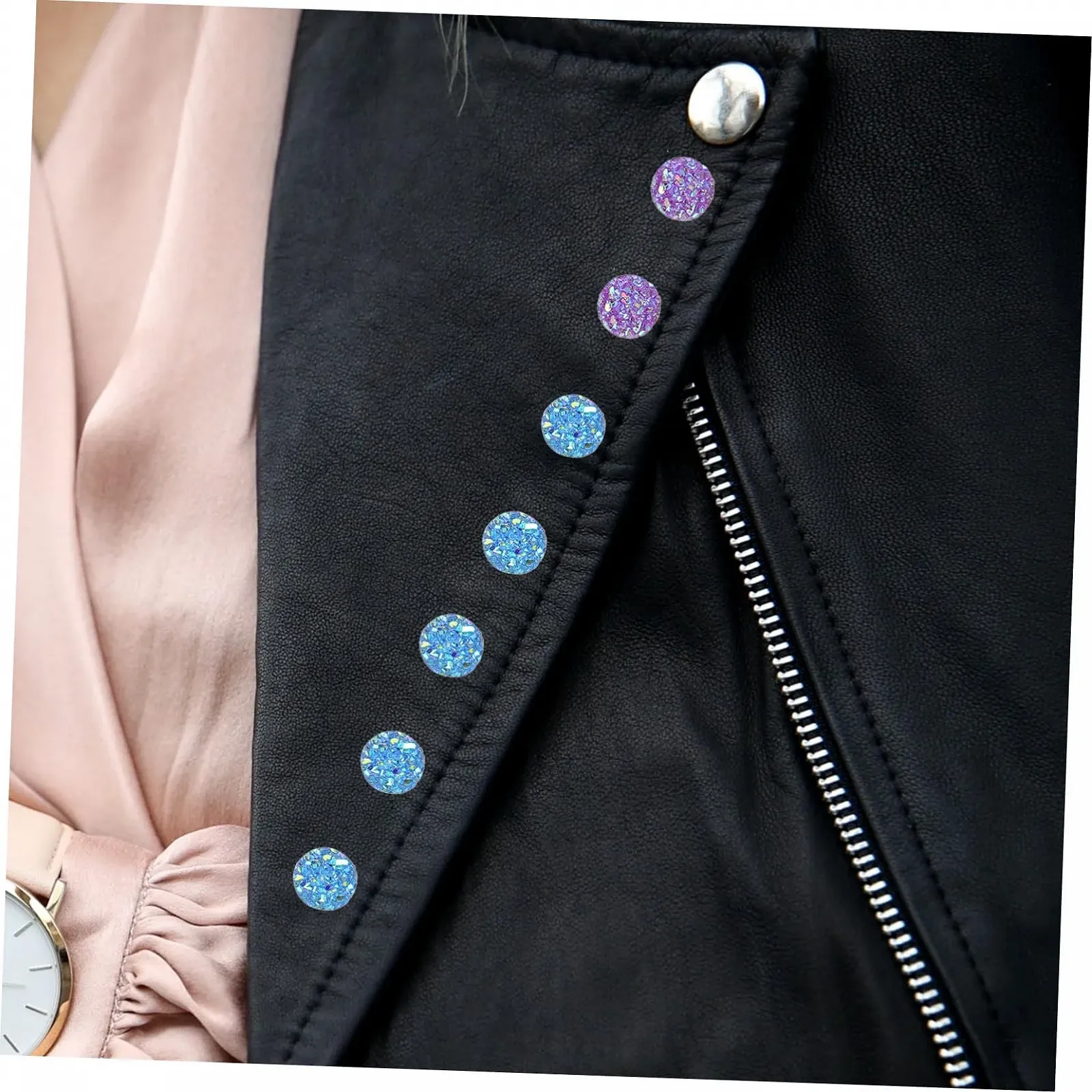 Стрази NUOBESTY 100 шт., плоскі, декоративні для одягу, чохлів для телефонів, взуття та аксесуарів для рукоділля та творчих ідей, фото №5